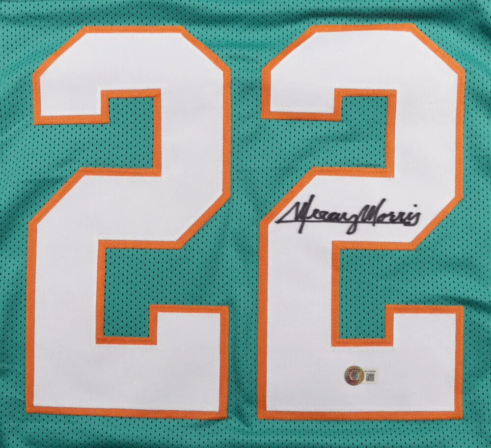 Mercury Morris Signed Miami Dolphin Jersey (Beckett Holo) 1972 Perfect Season RB