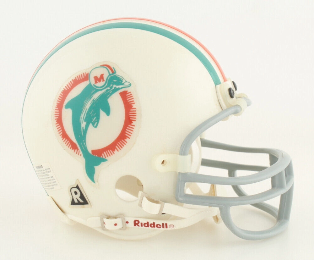 Mercury Morris Signed Miami Dolphins Mini Helmet Inscribed "17-0" (JSA COA) RB