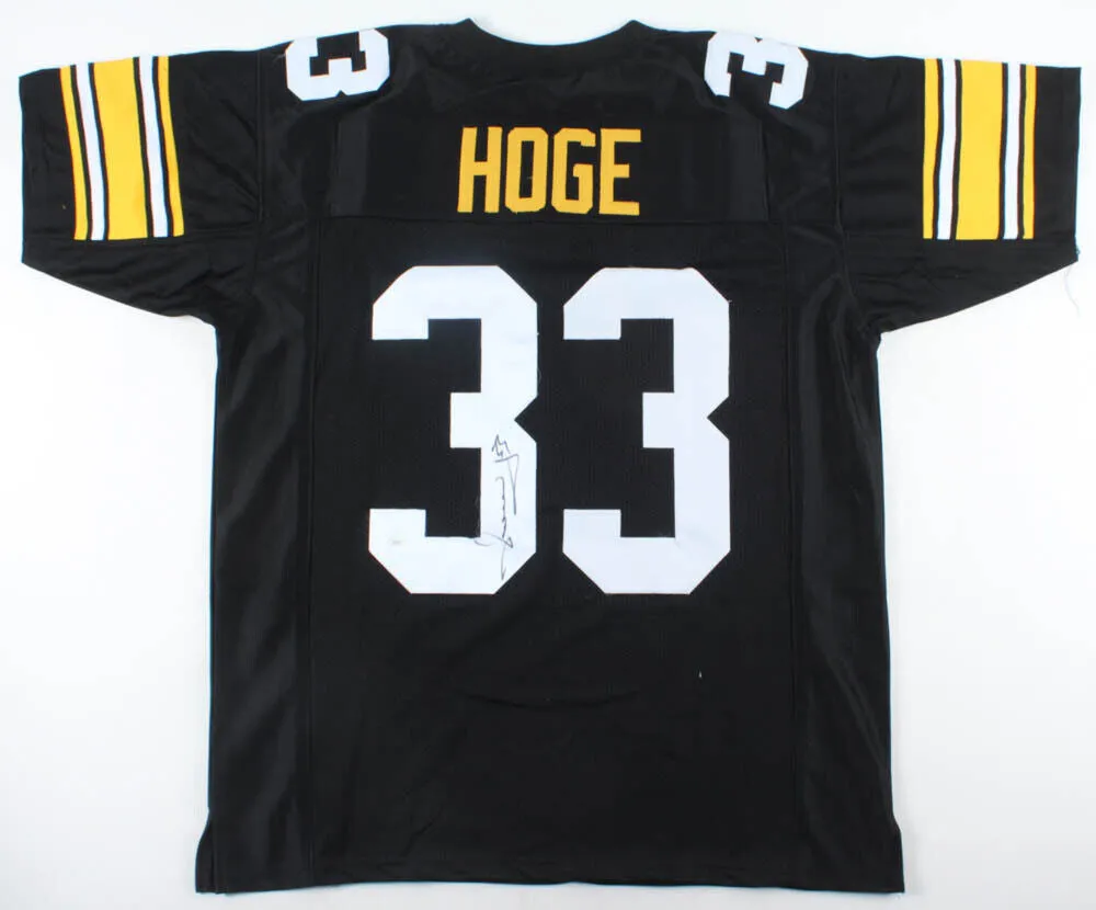 Merril Hoge Signed Steelers Jersey (JSA COA)  Pittsburgh Running Back 1987-1994