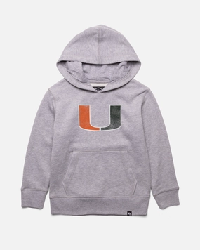MIAMI HURRICANES DISTRESSED IMPRINT '47 HEADLINE HOOD KIDS