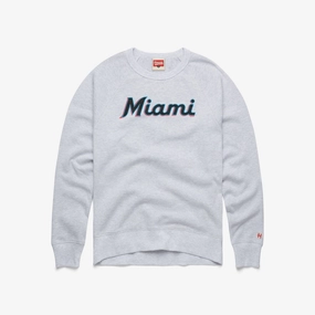Miami Marlins Jersey Logo '19 Crewneck