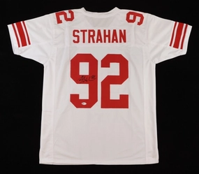 Michael Strahan New York Giants Signed Jersey (Beckett COA) 7All Pro Def. End