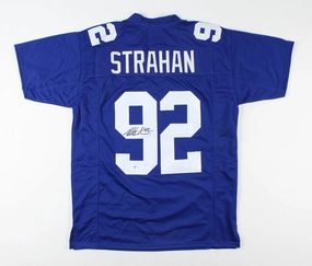 Michael Strahan New York Giants Signed Jersey (Beckett Hologram) 7All Pro D.E.