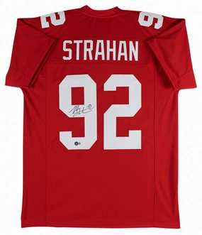 Michael Strahan New York Giants Signed Jersey (Beckett Hologram)  7All Pro D.E
