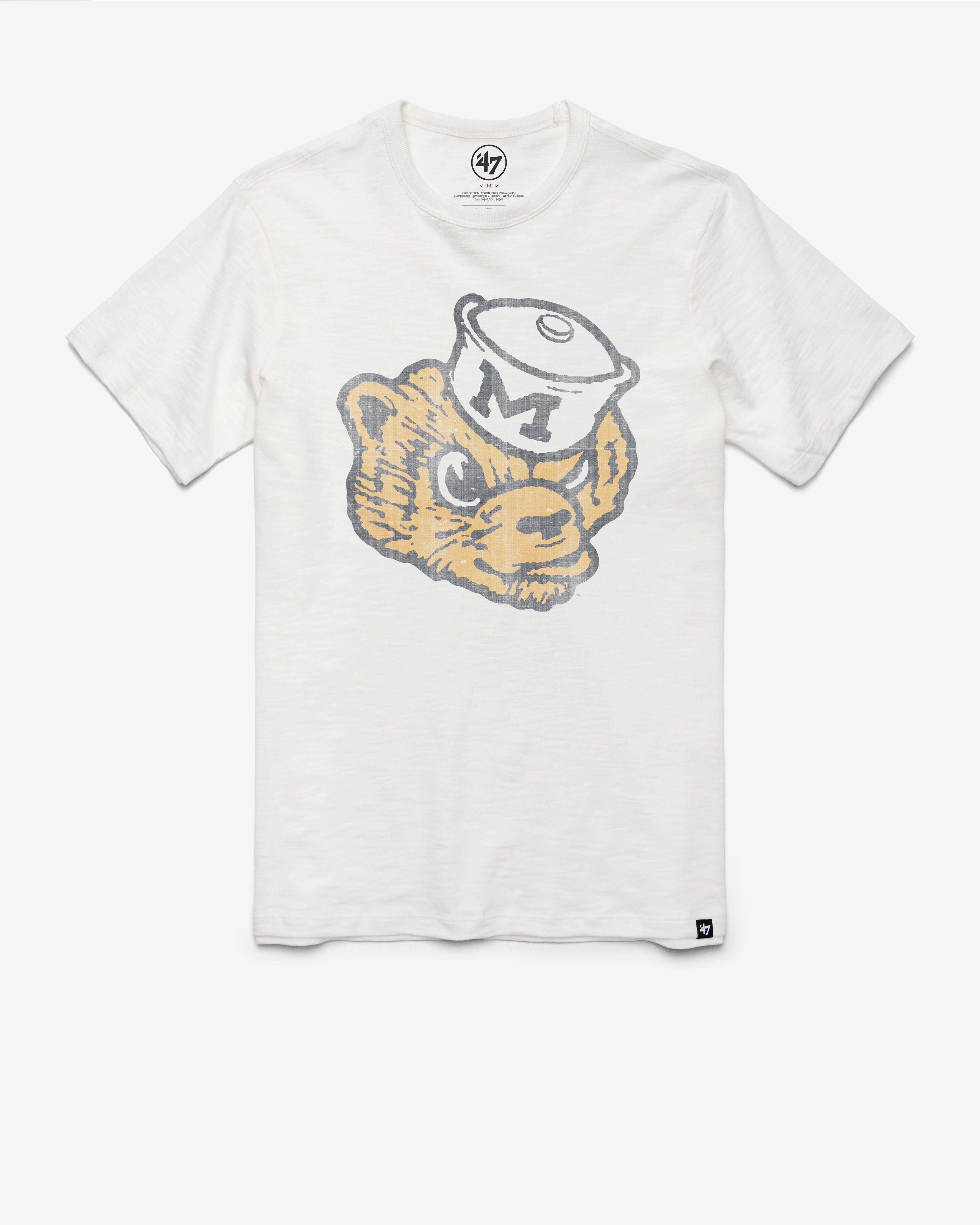 MICHIGAN WOLVERINES VINTAGE GRIT '47 SCRUM TEE