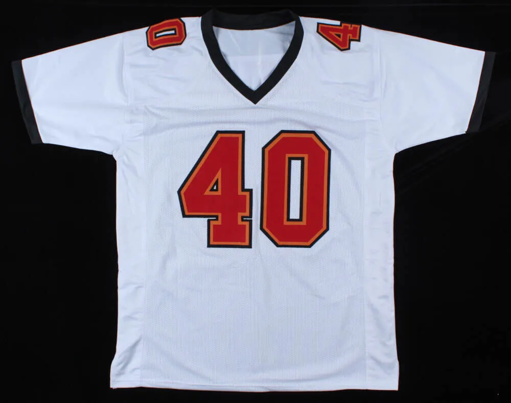 Mike Alstott Signed Tampa Bay Buccaneers Jersey (Beckett Holo) 6Pro Bowl F Back