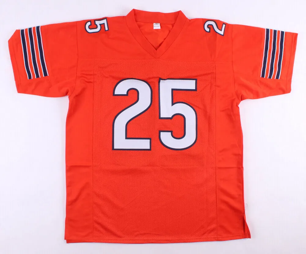 Mike Davis Signed Bears Orange Jersey (Beckett COA) Chicago's 2019 Feature Back