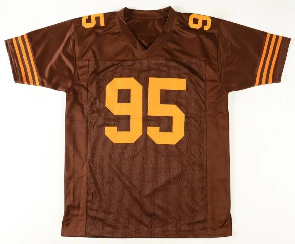 Myles Garrett Signed Cleveland Browns Color Rush Throwback Jersey (Beckett)