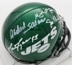 New York Sack Exchange Signed Mini Helmet (JSA COA) Gastineau Lyons Klecko Salam