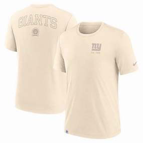 New York Giants NFL Nike Glory Tri-Blend T-Shirt - Cream