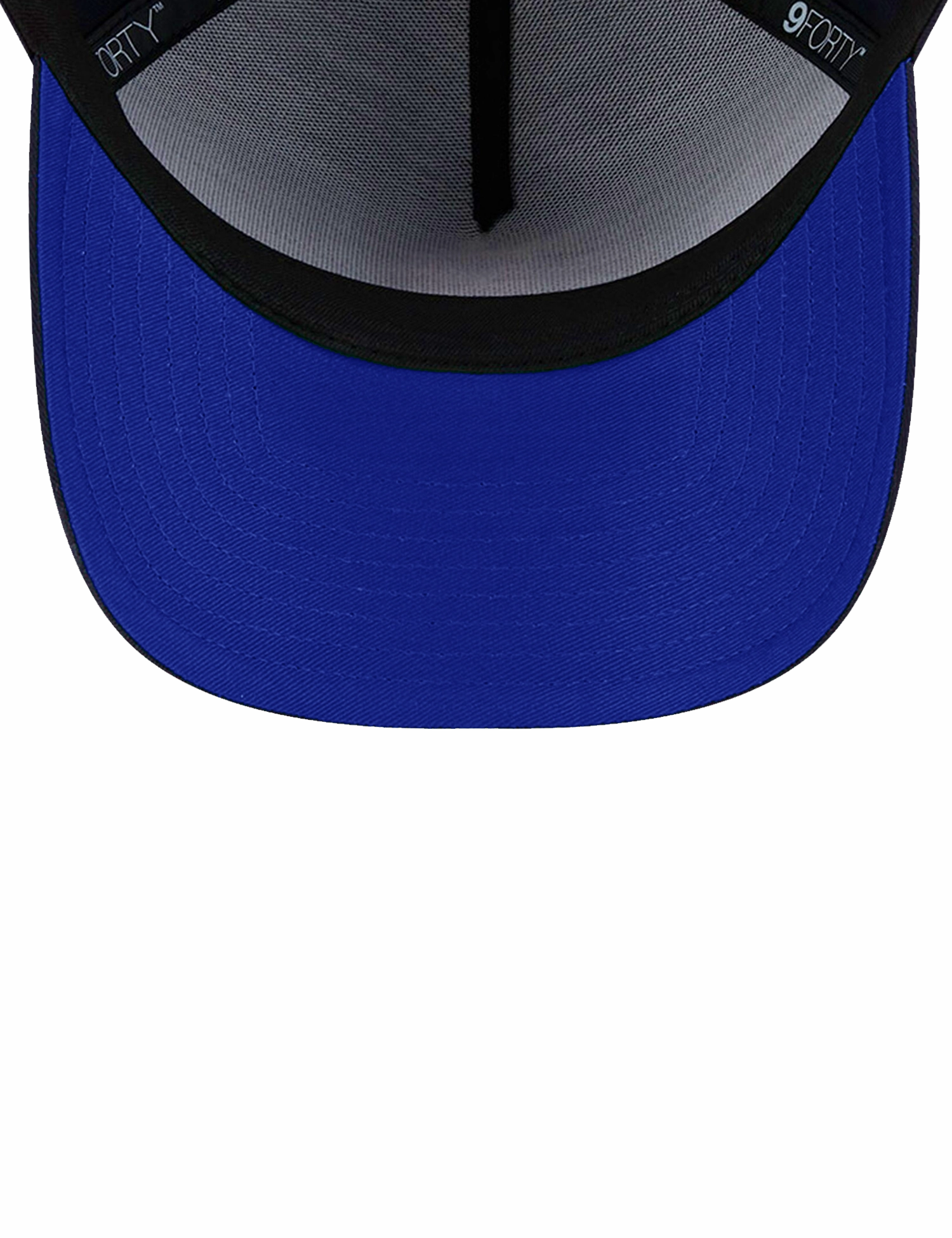 New York Yankees New Era MLB 9FORTY Royal Outline A-Frame Snapback Hat - Black