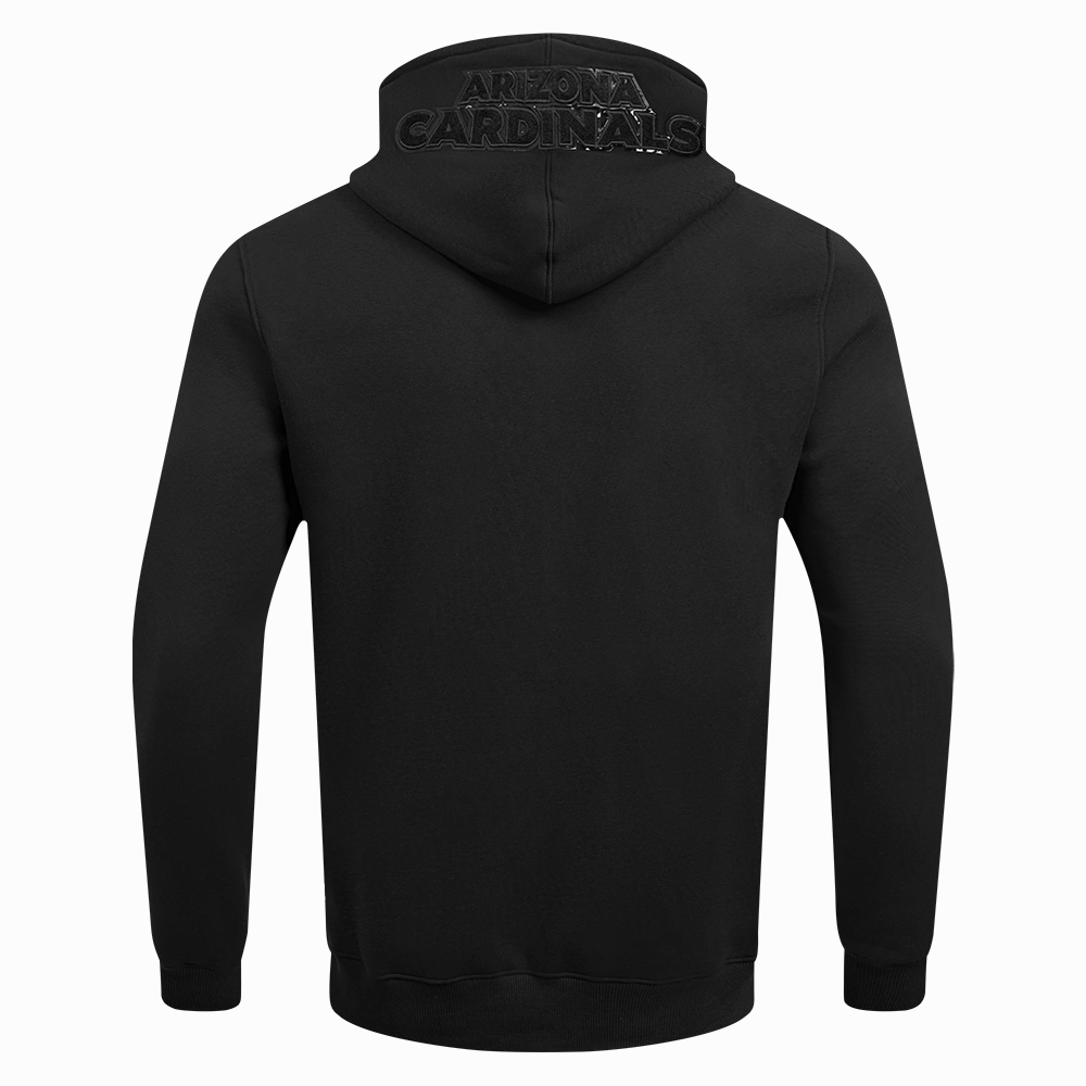 NFL ARIZONA CARDINALS TRIPLE BLACK MEN'S PULLOVER HOODIE (TRIPLE BLACK)