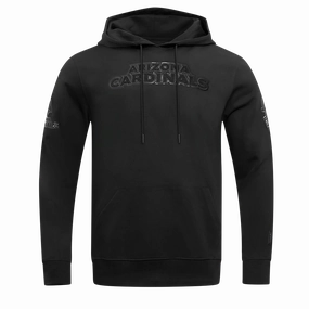 NFL ARIZONA CARDINALS TRIPLE BLACK MEN'S PULLOVER HOODIE (TRIPLE BLACK)