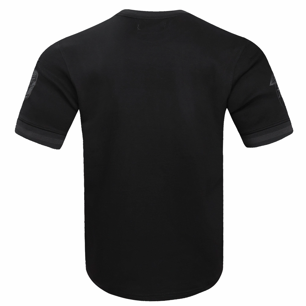NFL ATLANTA FALCONS TRIPLE BLACK MEN'S DOUBLE KNIT TEE (TRIPLE BLACK)
