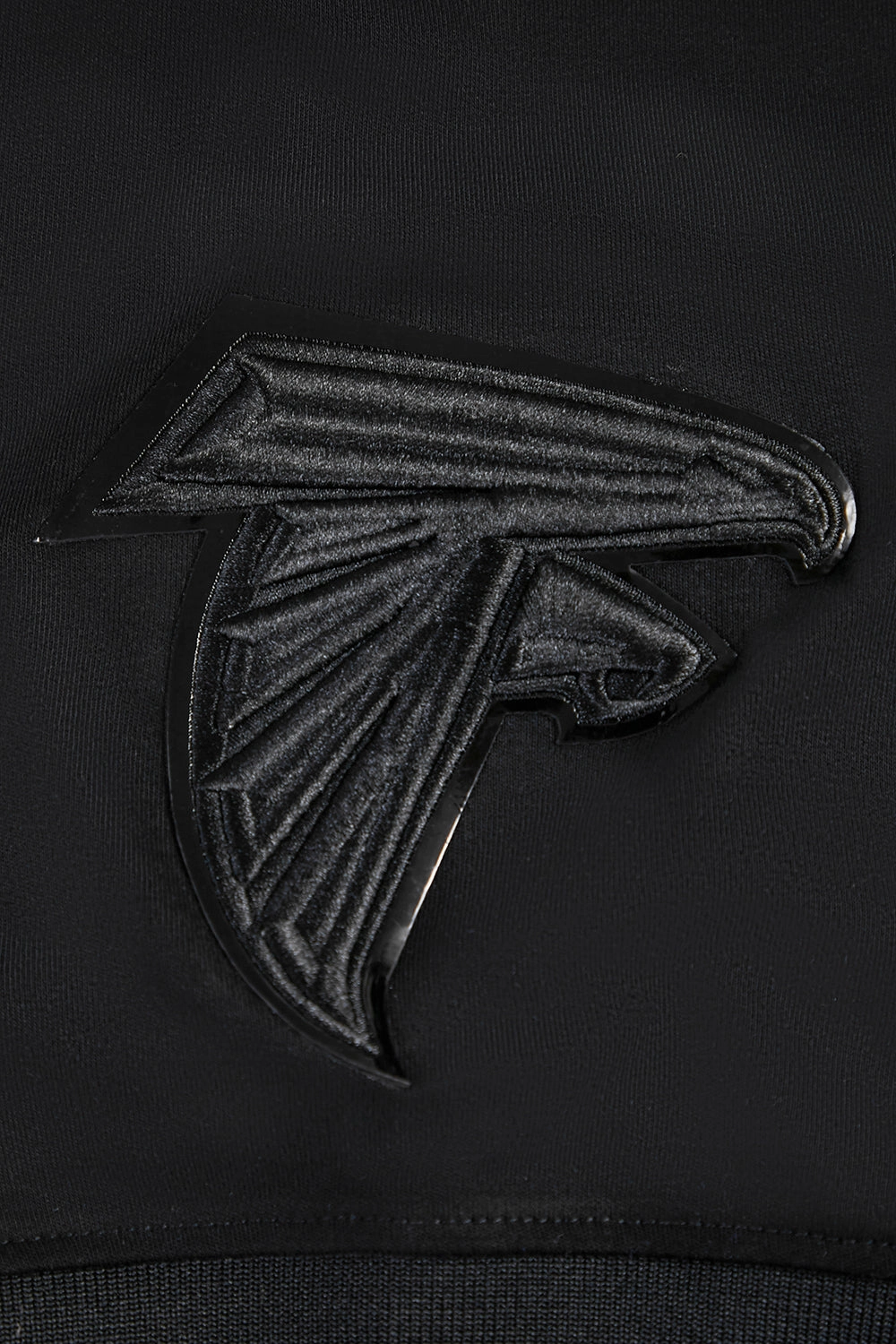 NFL ATLANTA FALCONS TRIPLE BLACK MEN'S DOUBLE KNIT TEE (TRIPLE BLACK)