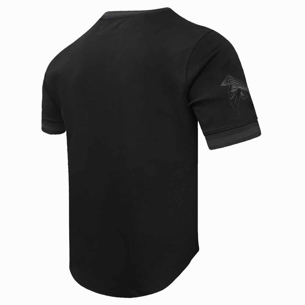NFL ATLANTA FALCONS TRIPLE BLACK MEN'S DOUBLE KNIT TEE (TRIPLE BLACK)