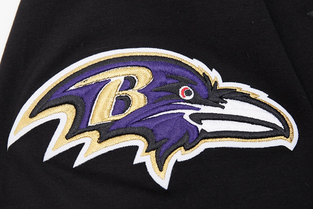 NFL BALTIMORE RAVENS CLASSIC CHENILLE MEN'S TEE (BLACK)