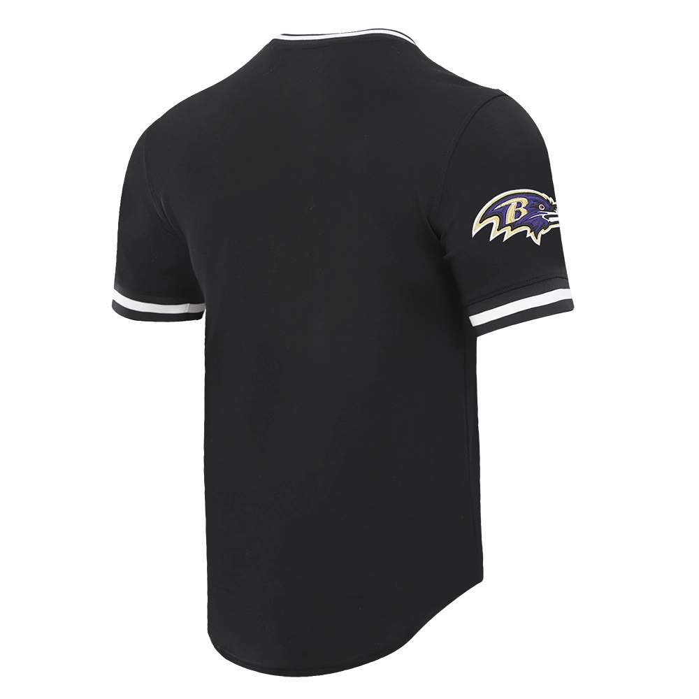 NFL BALTIMORE RAVENS CLASSIC CHENILLE MEN'S TEE (BLACK)