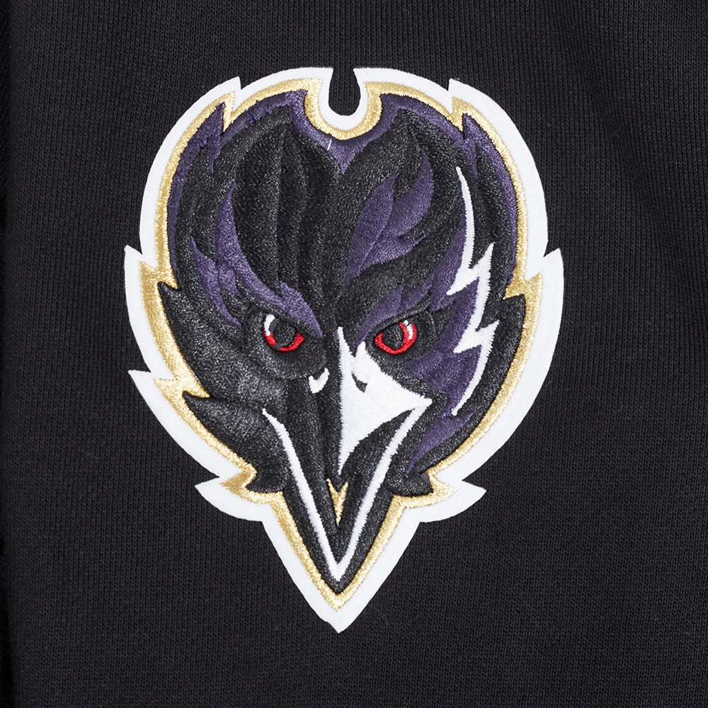 NFL BALTIMORE RAVENS CLASSIC MEN'S PULLOVER HOODIE (BLACK)