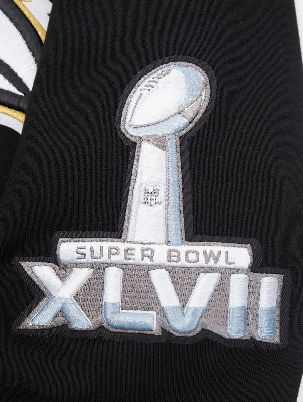NFL BALTIMORE RAVENS MASHUP MEN'S MASHUP MEN'S RIB PULLOVER HOODIE (BLACK)
