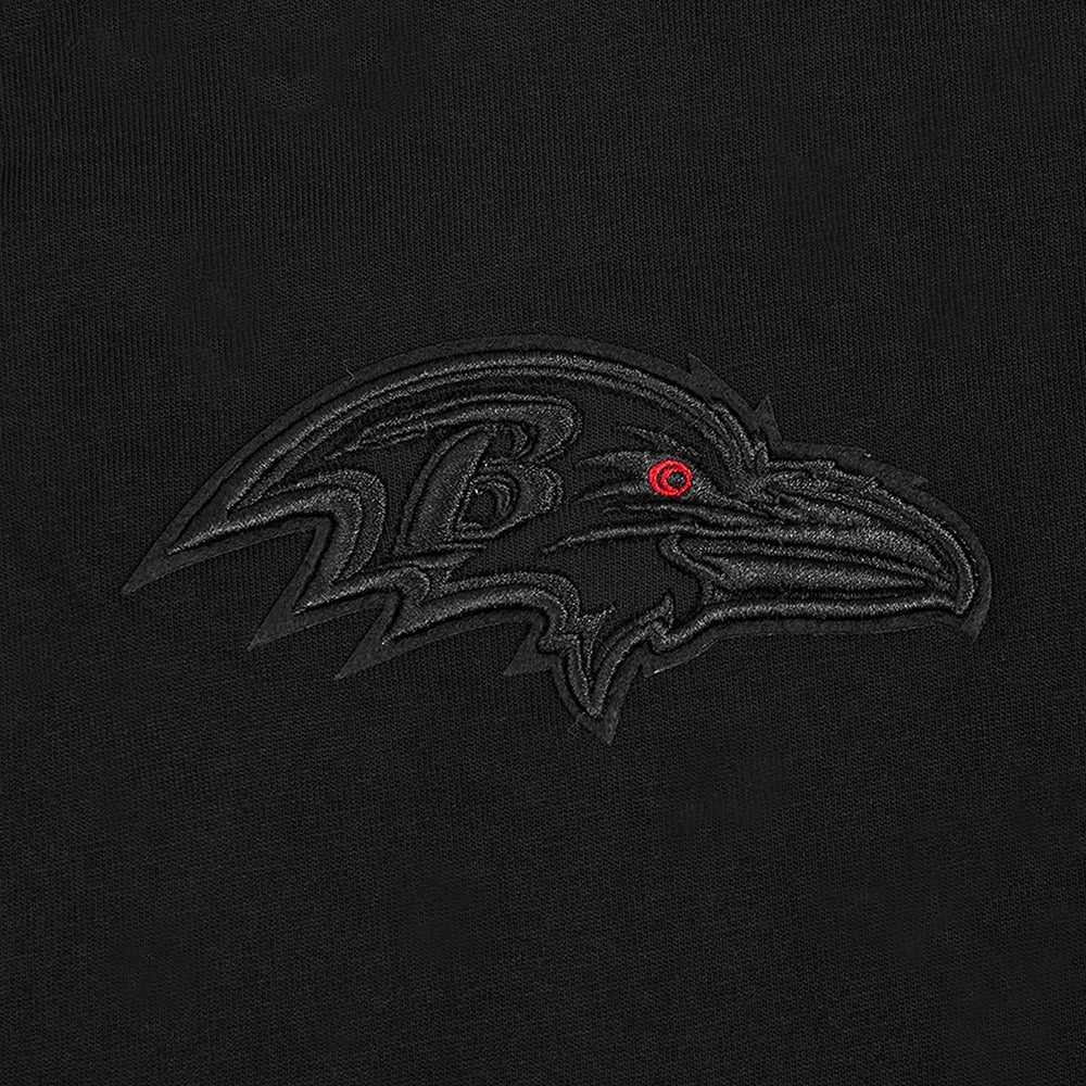 NFL BALTIMORE RAVENS NEUTRAL MEN'S DROP SHOULDER TEE (BLACK)