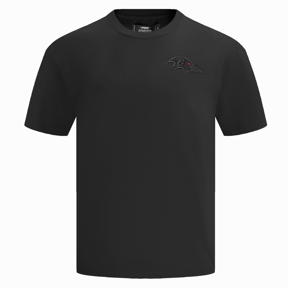 NFL BALTIMORE RAVENS NEUTRAL MEN'S DROP SHOULDER TEE (BLACK)