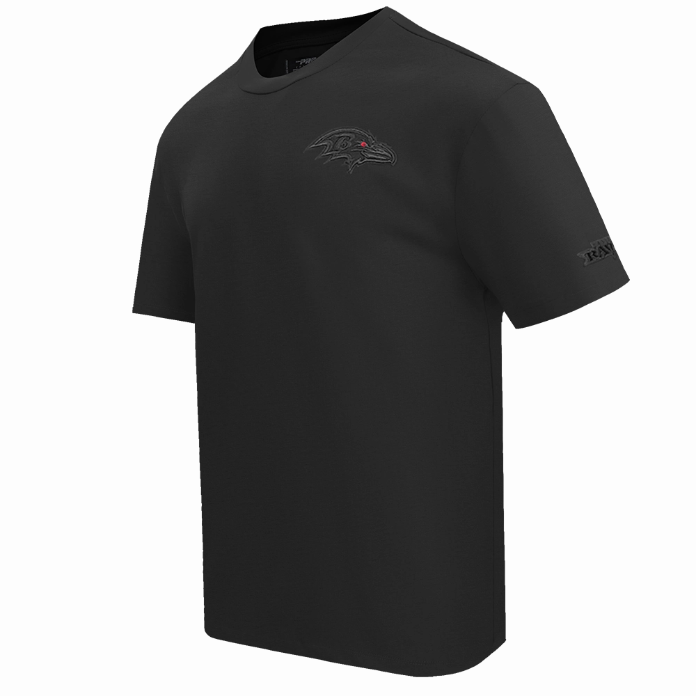 NFL BALTIMORE RAVENS NEUTRAL MEN'S DROP SHOULDER TEE (BLACK)