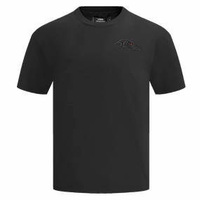 NFL BALTIMORE RAVENS NEUTRAL MEN'S DROP SHOULDER TEE (BLACK)