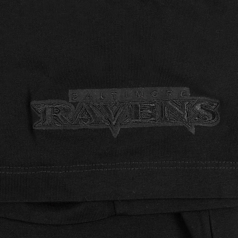 NFL BALTIMORE RAVENS NEUTRAL MEN'S DROP SHOULDER TEE (BLACK)