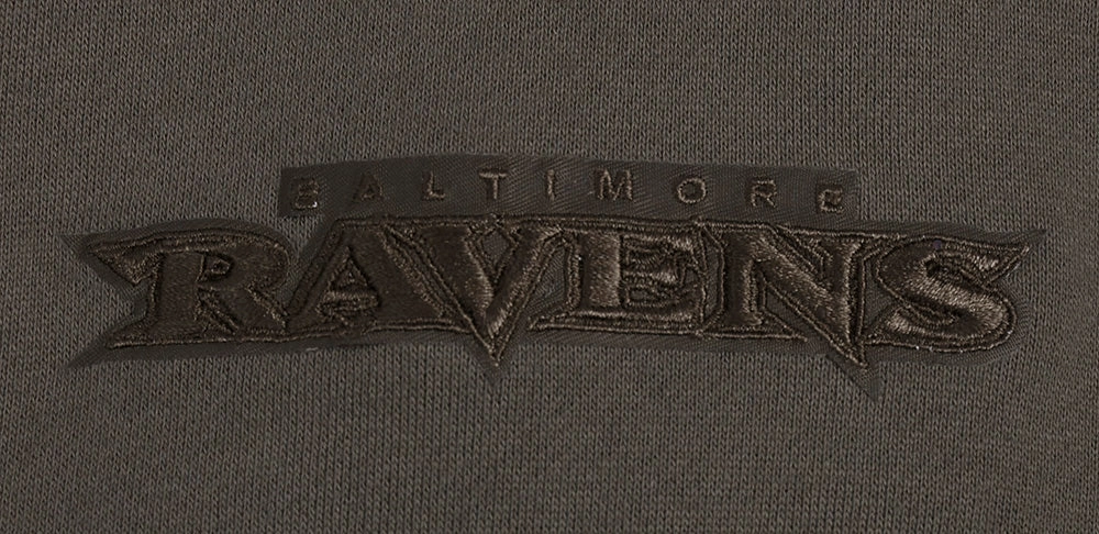 NFL BALTIMORE RAVENS NEUTRAL MEN'S DROP SHOULDER TEE (DARK TAUPE)