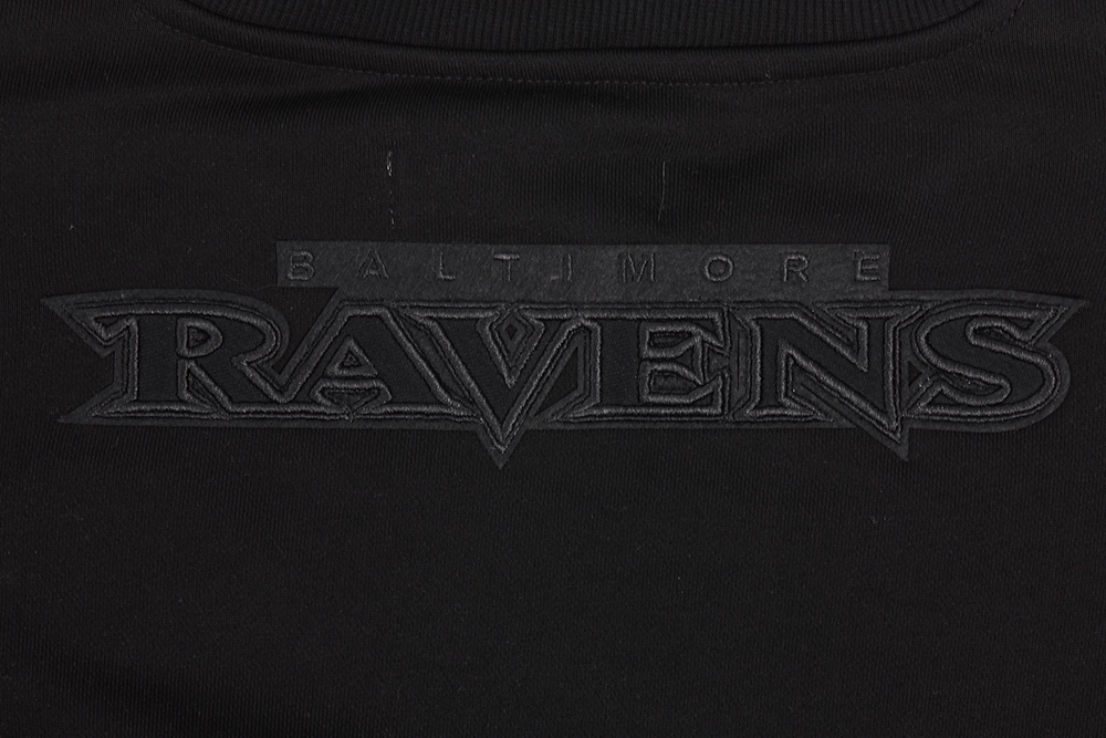 NFL BALTIMORE RAVENS NEUTRAL WOMEN'S CREWNECK (BLACK)