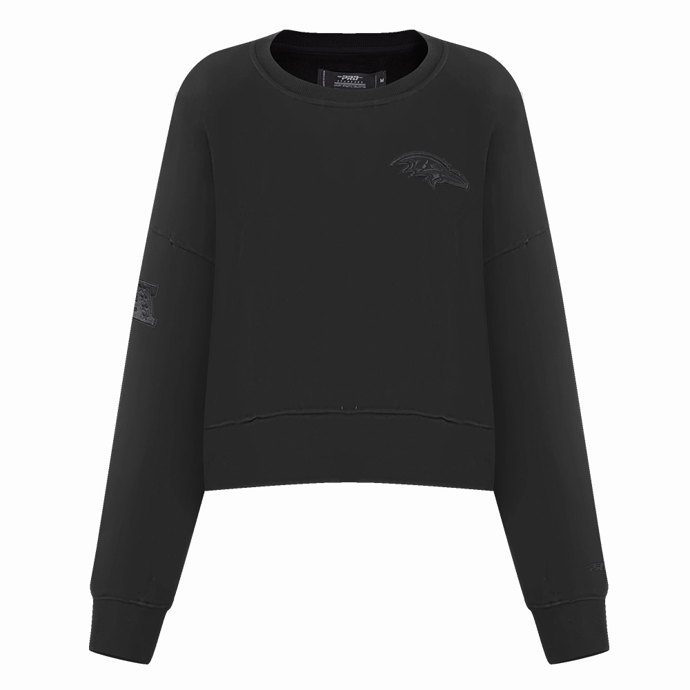 NFL BALTIMORE RAVENS NEUTRAL WOMEN'S CREWNECK (BLACK)