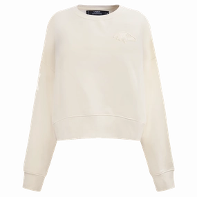NFL BALTIMORE RAVENS NEUTRAL WOMEN'S CREWNECK (EGGSHELL)