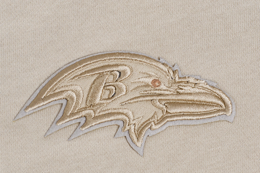 NFL BALTIMORE RAVENS NEUTRAL WOMEN'S CREWNECK (TAUPE)