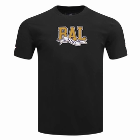 NFL BALTIMORE RAVENS TEAM PENNANTS MEN'S SINGLE JERSEY TEE (BLACK)
