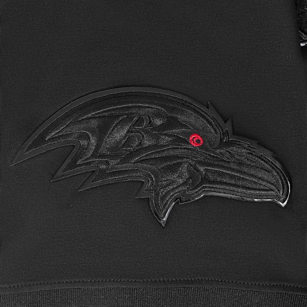 NFL BALTIMORE RAVENS TRIPLE BLACK MEN'S LOGO PRO TEAM SHORT SLEEVE (TRIPLE BLACK MEN'S)