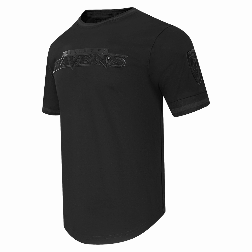 NFL BALTIMORE RAVENS TRIPLE BLACK MEN'S LOGO PRO TEAM SHORT SLEEVE (TRIPLE BLACK MEN'S)