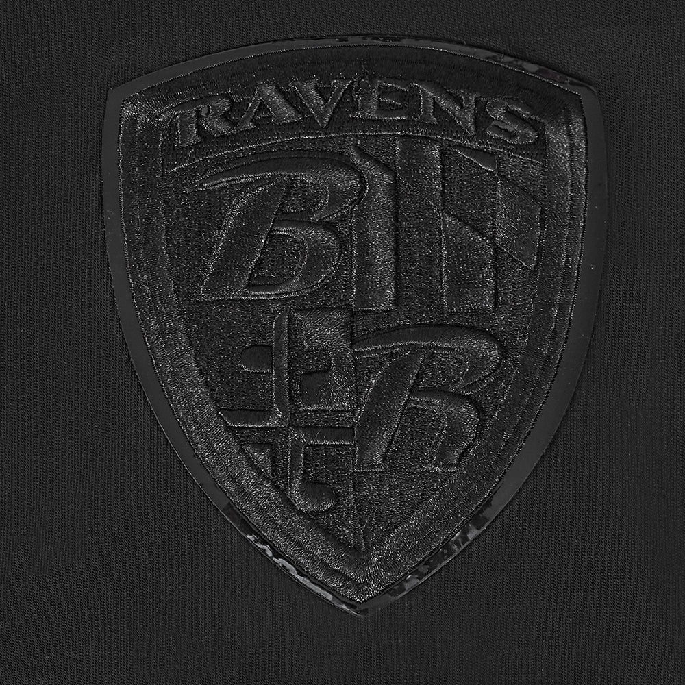 NFL BALTIMORE RAVENS TRIPLE BLACK MEN'S LOGO PRO TEAM SHORT SLEEVE (TRIPLE BLACK MEN'S)