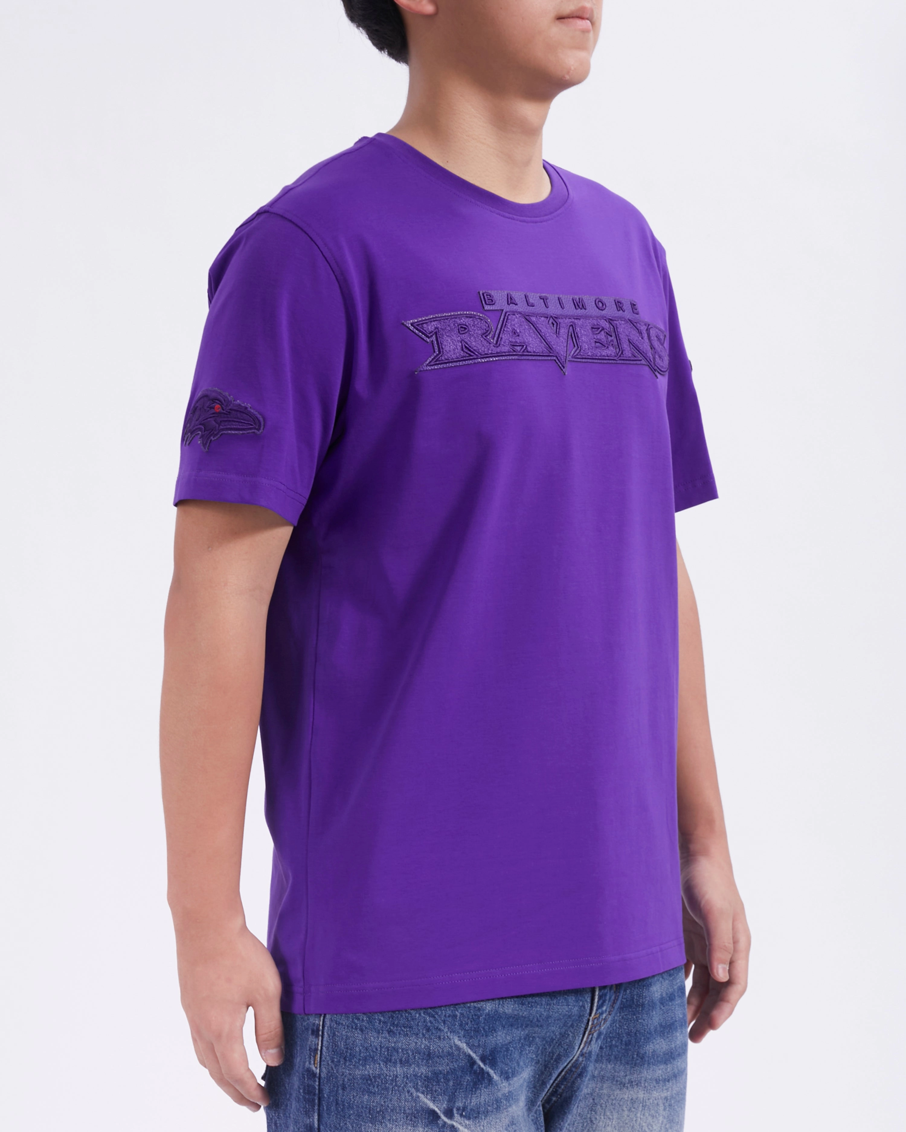 NFL BALTIMORE RAVENS TRIPLE TONAL SJ TEE (PURPLE)