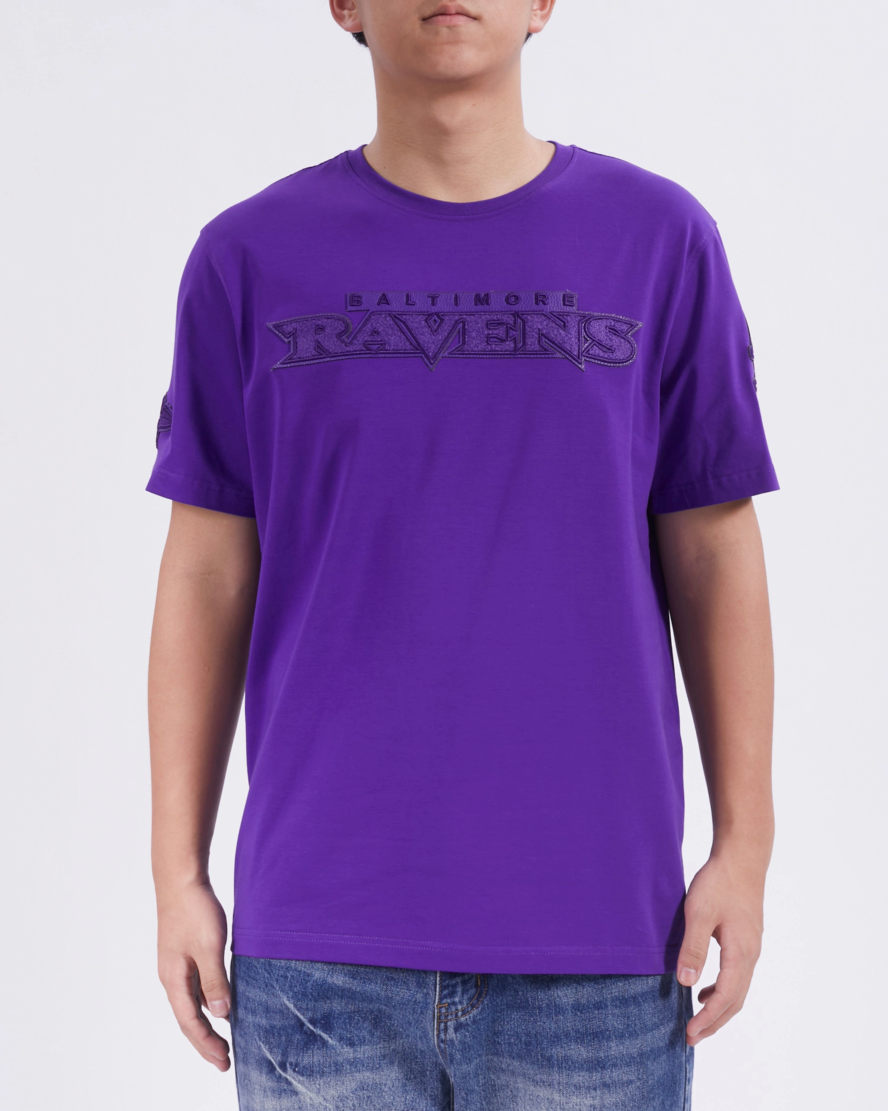 NFL BALTIMORE RAVENS TRIPLE TONAL SJ TEE (PURPLE)