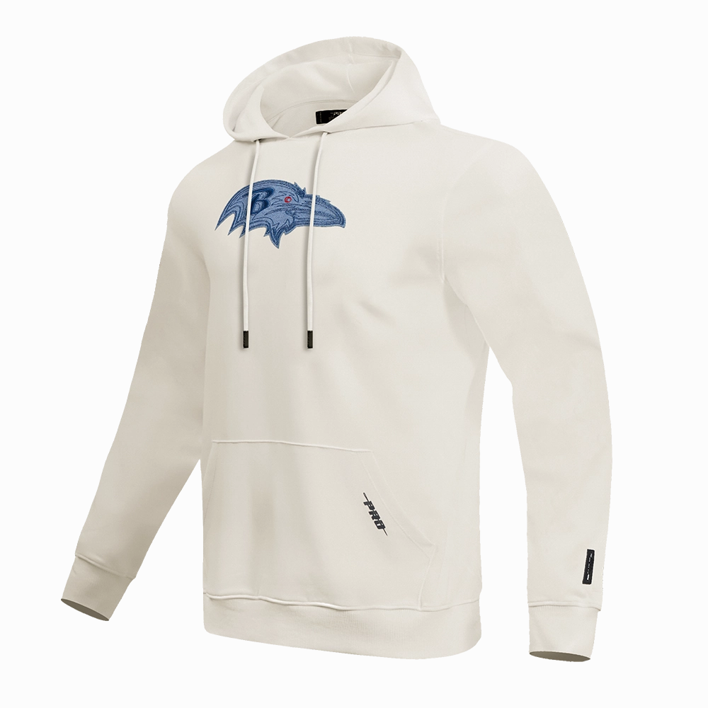 NFL BALTIMORE RAVENS VARSITY BLUES MEN'S PULLOVER HOODIE (LINEN)