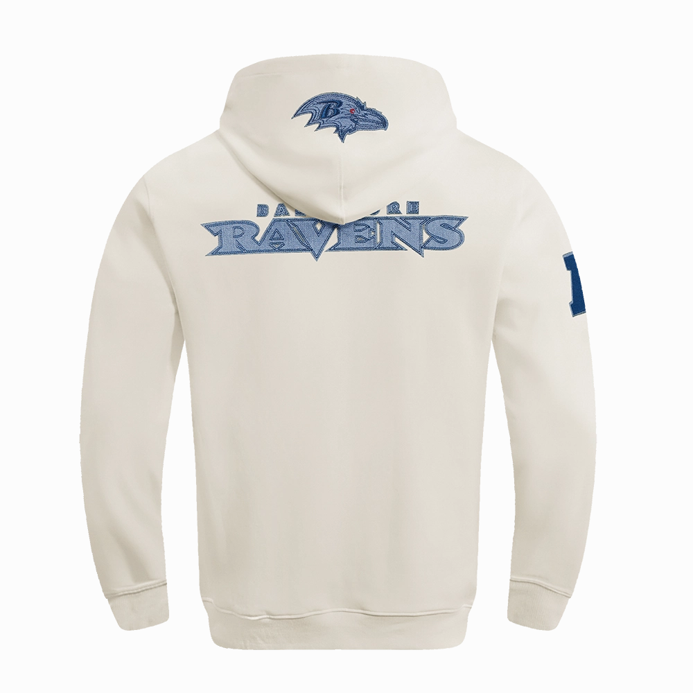 NFL BALTIMORE RAVENS VARSITY BLUES MEN'S PULLOVER HOODIE (LINEN)