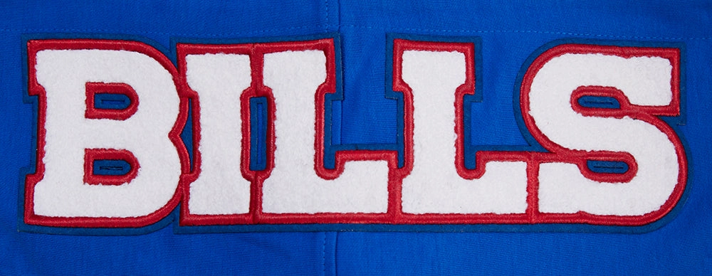 NFL BUFFALO BILLS CLASSIC CHENILLE FULL ZIP HOODIE  (ROYAL BLUE)