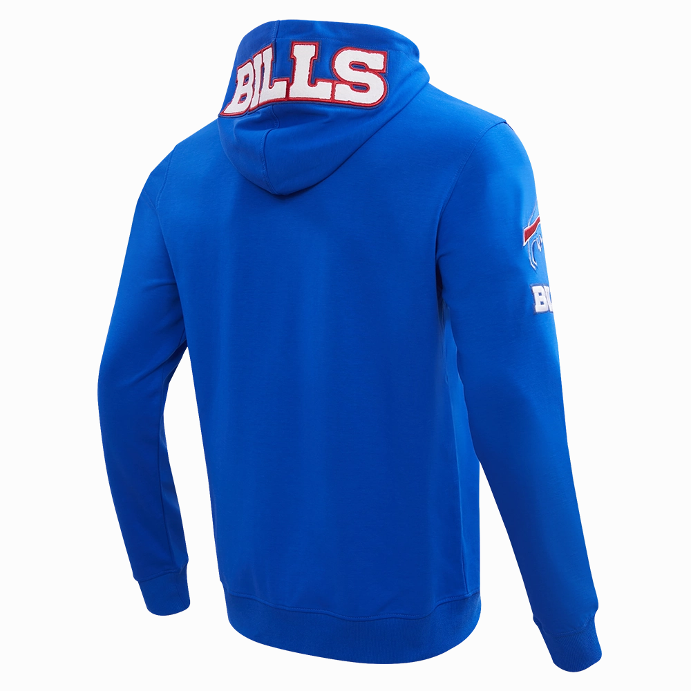 NFL BUFFALO BILLS CLASSIC CHENILLE FULL ZIP HOODIE  (ROYAL BLUE)