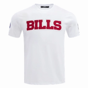 NFL BUFFALO BILLS CLASSIC CHENILLE MEN'S TEE (WHITE)
