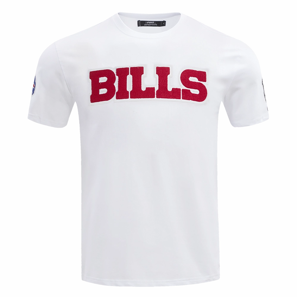NFL BUFFALO BILLS CLASSIC CHENILLE MEN'S TEE (WHITE)