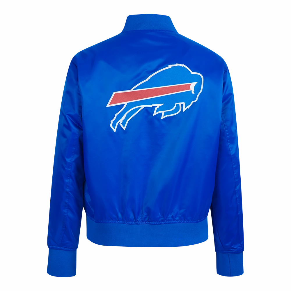 NFL BUFFALO BILLS CLASSIC WOMEN'S SATIN JACKET (ROYAL BLUE)