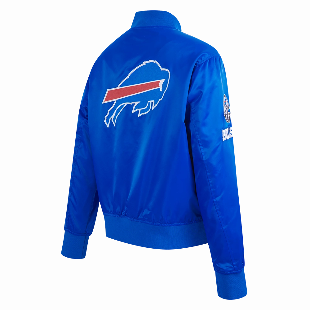 NFL BUFFALO BILLS CLASSIC WOMEN'S SATIN JACKET (ROYAL BLUE)