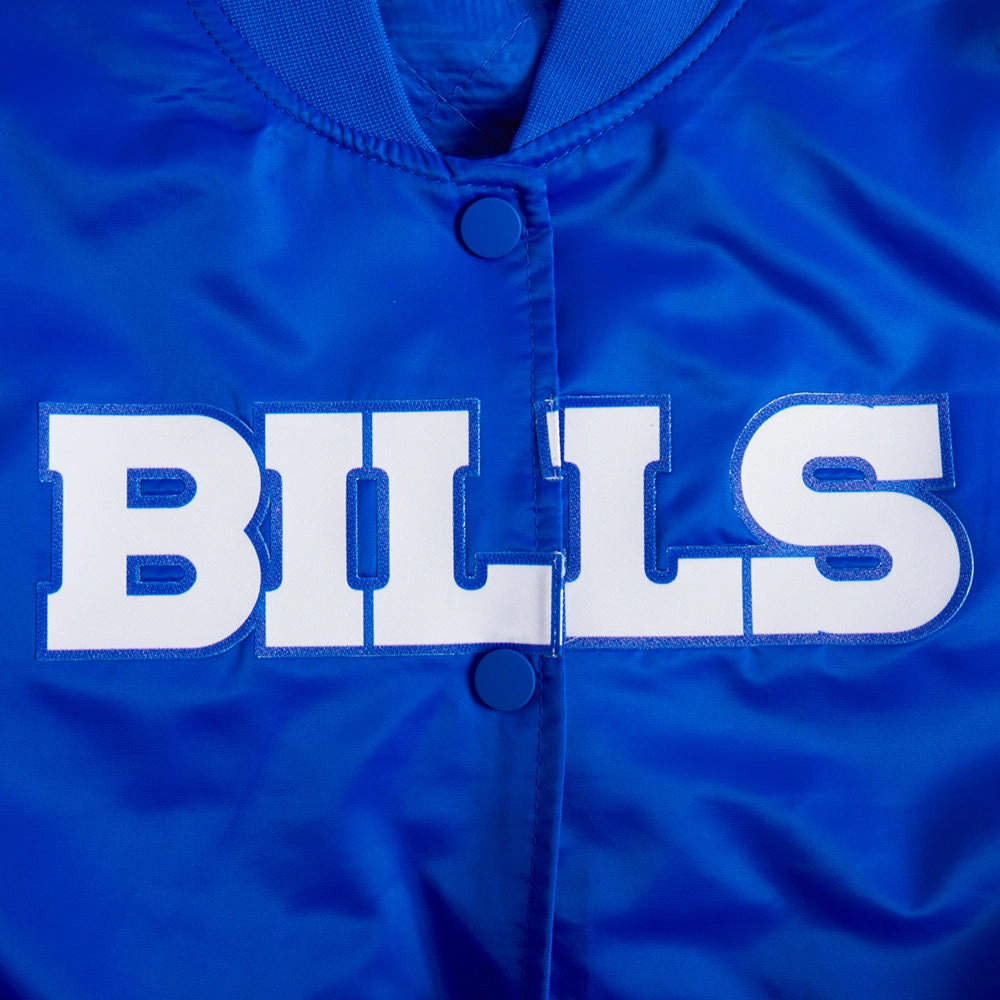 NFL BUFFALO BILLS CLASSIC WOMEN'S SATIN JACKET (ROYAL BLUE)