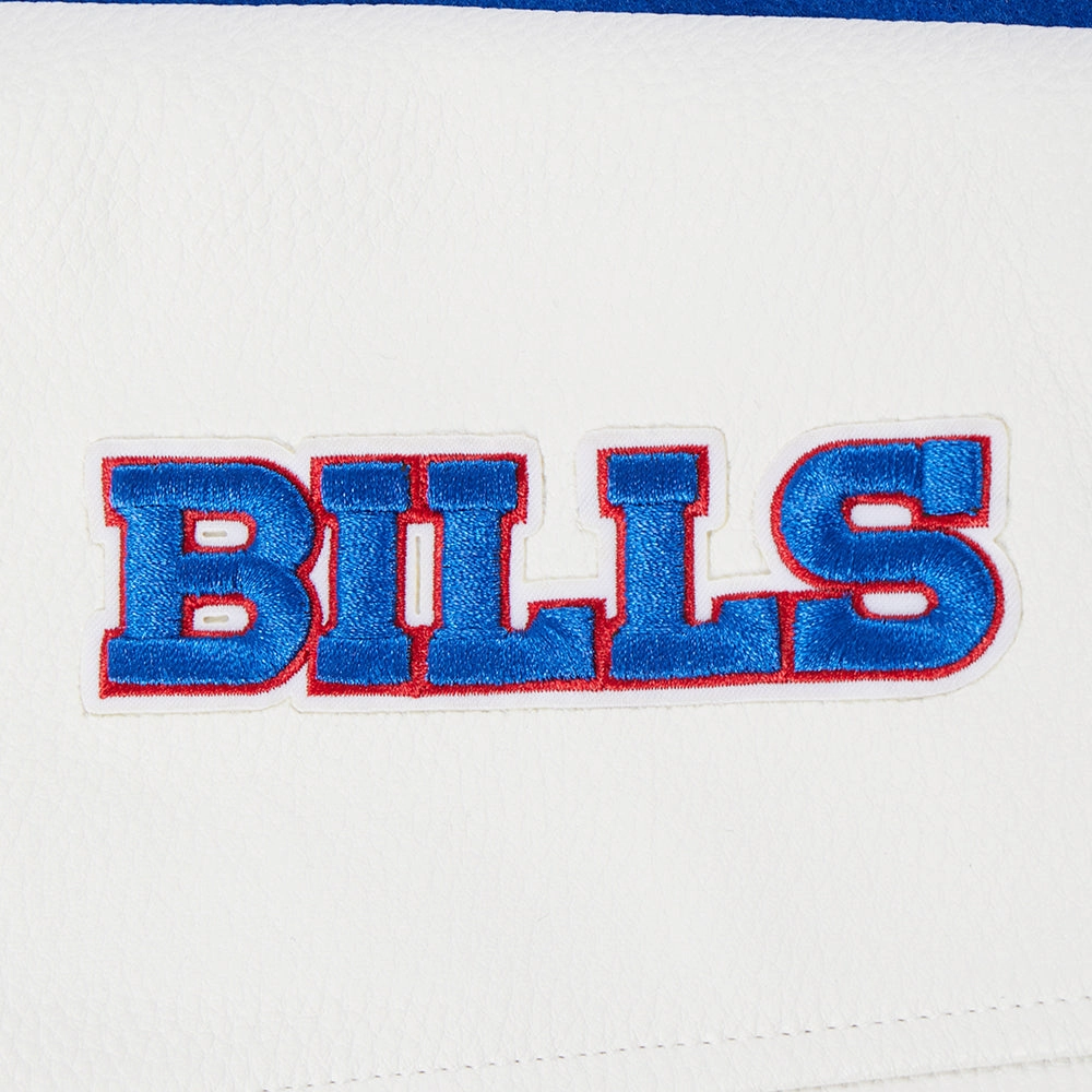 NFL BUFFALO BILLS CLASSIC WOMEN'S WOOL VARSITY JACKET (ROYAL BLUE/WHITE)